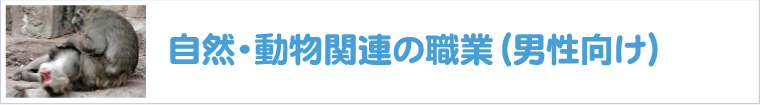 自然・動物関連の職業-男性向け-